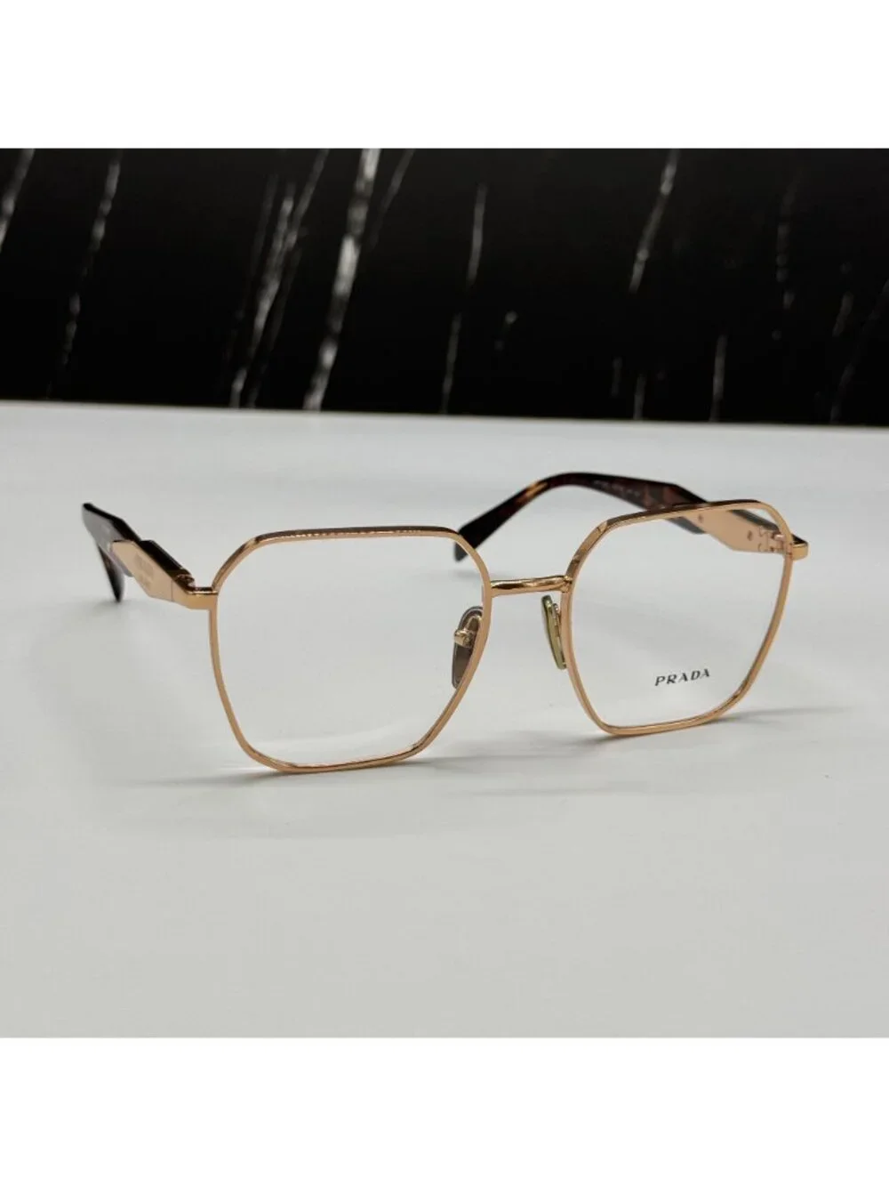 NWT Prada PR56ZV SVF1O1 Havana Gold Women Eyeglasses PR 56ZV